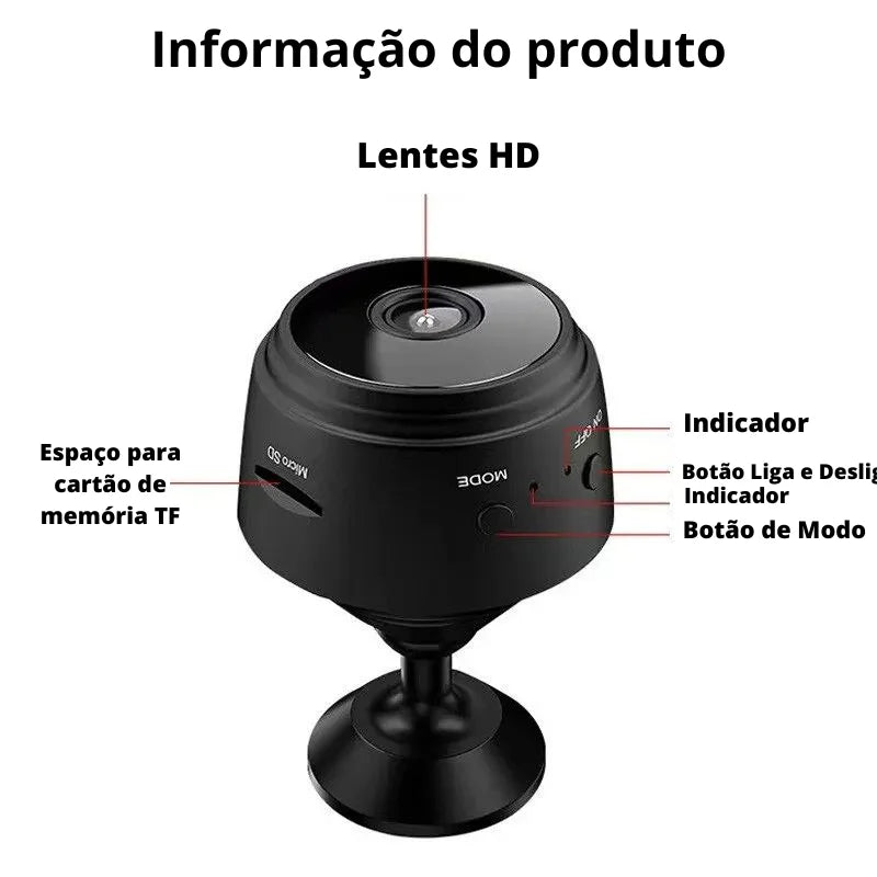 Mini Câmera WiFi HD